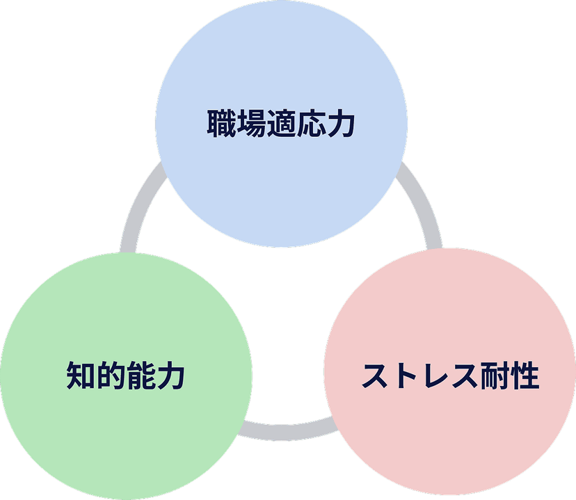 職場適応力・知的能力・ストレス耐性